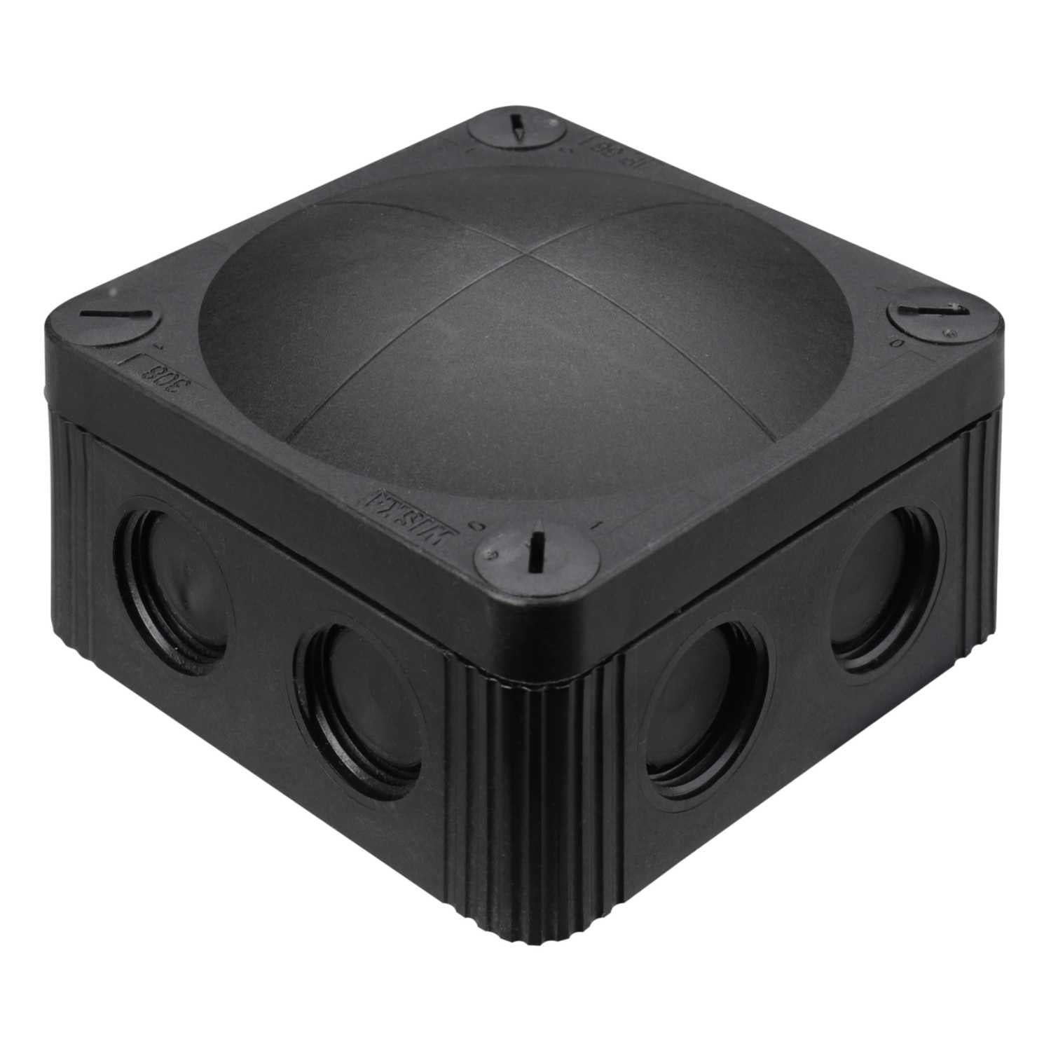 Wiska 0110404 COMBI 308/221 Black Polypropylene Weatherproof Junction Box