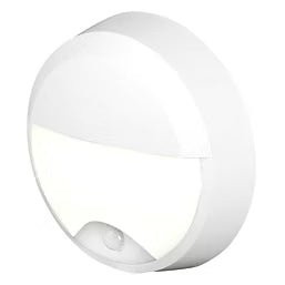 4LITE Pylus Round Eyelid Bulkhead White IP54 CCT