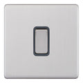 Selectric 5MPLUS-101 Satin Chrome Grey Insert 1G 10A Light Switch