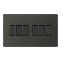 Selectric 5MPLUS-12-05 Dark Bronze 6G 10A Light Switch