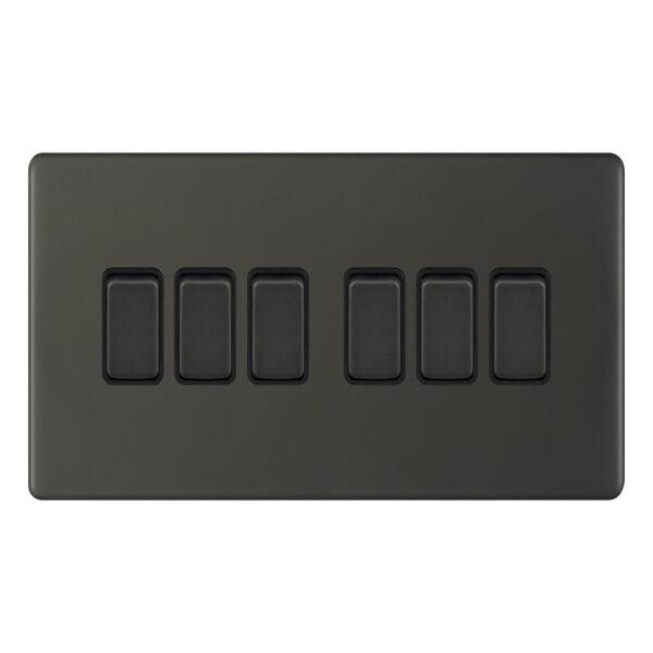 Selectric 5MPLUS-12-05 Dark Bronze 6G 10A Light Switch