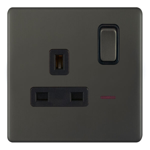 Selectric 5MPLUS-12-23 Dark Bronze 1G 13A Socket