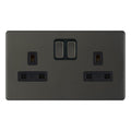 Selectric 5MPLUS-12-51 Dark Bronze 2G 13A Socket