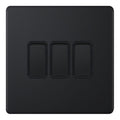 Selectric 5MPLUS-803 Matt Black 3G 10A Light Switch