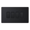 Selectric 5MPLUS-804 Matt Black 4G 10A Light Switch