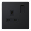Selectric 5MPLUS-821 Matt Black 1G 13A Socket