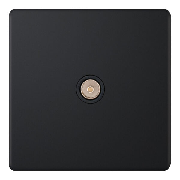 Selectric 5MPLUS-833 Matt Black 1G TV Socket