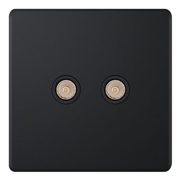 Selectric 5MPLUS-834 Matt Black 2G TV Socket