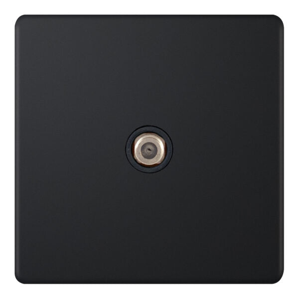Selectric 5MPLUS-835 Matt Black 1G F-Type Satellite Socket