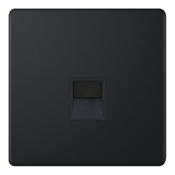 Selectric 5MPLUS-838 Matt Black 1G Master Telephone Socket