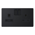 Selectric 5MPLUS-851 Matt Black 2G 13A Socket