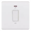 Selectric 5MPLUS-917 Matt White White Inserts 1G 45A Cooker Switch With LED Neon