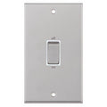 Selectric 7MPRO-148 Satin Chrome White Inserts 2G 45A DP Switch