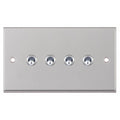 Selectric 7MPRO-177 Satin Chrome 4G 10A Toggle Switch