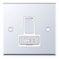 Selectric 7MPRO-328 Polished Chrome White Inserts 13A Fused Connection Unit