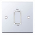 Selectric 7MPRO-347 Polished Chrome White Inserts 1G 45A DP Switch