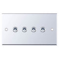 Selectric 7MPRO-377 Polished Chrome 4G 10A Toggle Switch