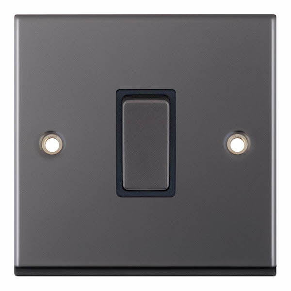 Selectric 7MPRO-401 Black Nickel Black Inserts 1G 10A Light Switch
