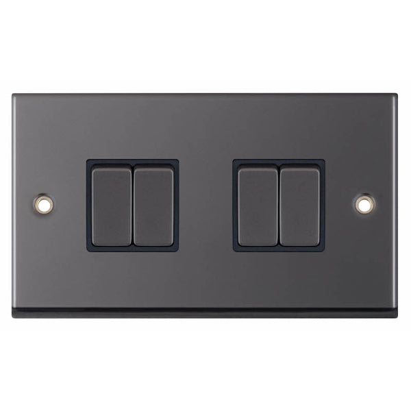 Selectric 7MPRO-404 Black Nickel Black Inserts 10A Light Switch
