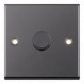 Selectric 7MPRO-464 Black Nickel Black Inserts 1G Dimmer Switch 5/100W