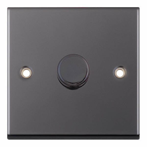 Selectric 7MPRO-464 Black Nickel Black Inserts 1G Dimmer Switch 5/100W