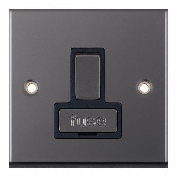Selectric 7MPRO-428 Black Nickel Black Inserts 13A Fused Connection Unit