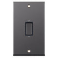 Selectric 7MPRO-448 Black Nickel Black Insert 2G 45A Cooker Switch
