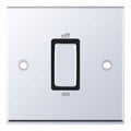 Selectric 7MPRO-547 Polished Chrome Black Insert 1G 45A DP Switch