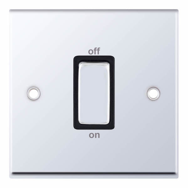 Selectric 7MPRO-547 Polished Chrome Black Insert 1G 45A DP Switch