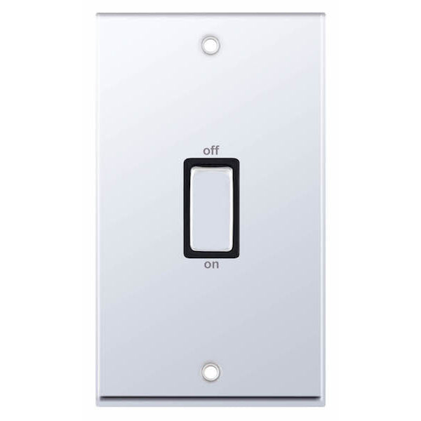 Selectric 7MPRO-548 Polished Chrome Black Insert 2G 45A Switch