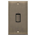 Selectric 7MPRO-648 Antique Brass Black Insert 45A DP Cooker Switch