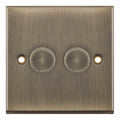 Selectric 7MPRO-665 Antique Brass 2G Dimmer Switch 5/100W
