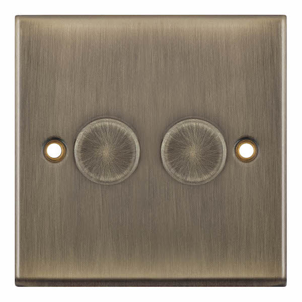 Selectric 7MPRO-665 Antique Brass 2G Dimmer Switch 5/100W