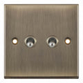Selectric 7MPRO-675 Antique Brass 2G 10A Toggle Switch