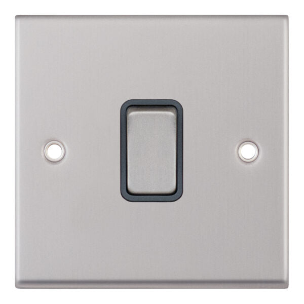 Selectric 7MPRO-715 Satin Chrome Grey Inserts 20A DP Switch