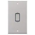 Selectric 7MPRO-748 Satin Chrome Grey Inserts 2G 45A Cooker Switch
