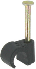 Black Round Clips 6.0mm (Box 100)