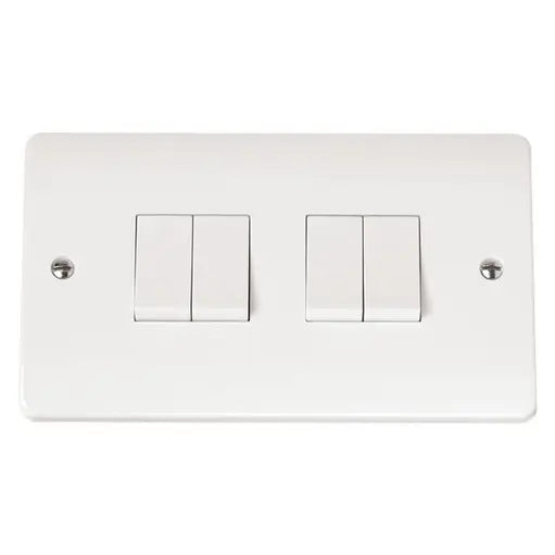 Click Scolmore - Light Switch 10A 4G 2 Way
