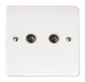 Click Scolmore - Polar White Mode 2G Coaxial Outlet