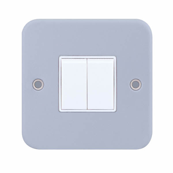 Deligo Metal Clad Light Switch 2G 2 Way