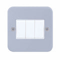 Selectric Metal Clad Light Switch 3G 2W