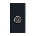 Selectric MOD-40 Coaxial/Aerial Socket Module (Female) Non-Isolated without Faraday Cage – Black