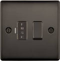 BG Nexus Metal - Black Nickel 13A Switched Fused Connection Unit