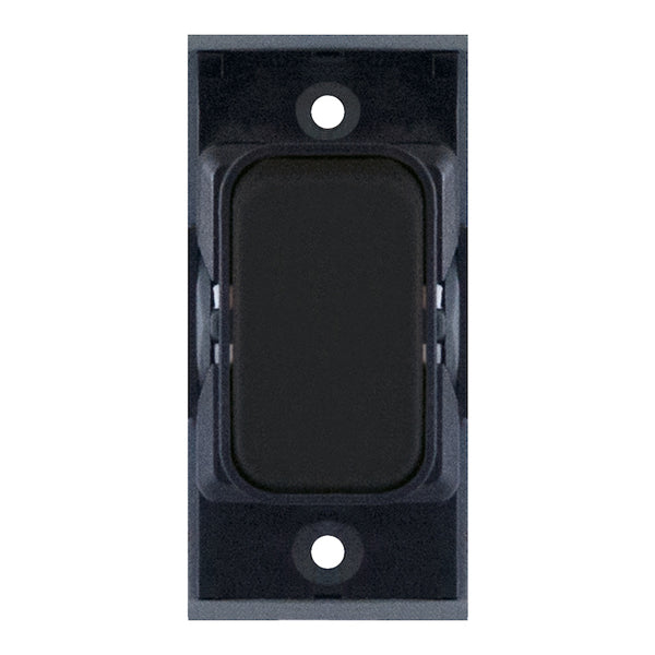 Selectric SGRID360-145 10 Amp 1 Way Modular Switch – Matt Black with Black Insert