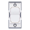 Selectric SGRID360-400 20 Amp Centre Off Retractive Modular Switch – White with White Insert