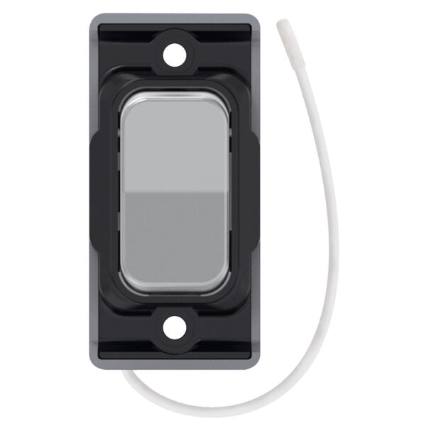 Selectric SGRID360-491 Retractive On / Off Switch – Satin Chrome with Black Insert