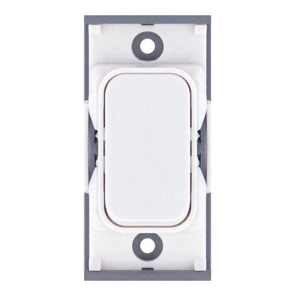 Selectric SGRID360-5 10 Amp Retractive Modular Switch – White with White Insert