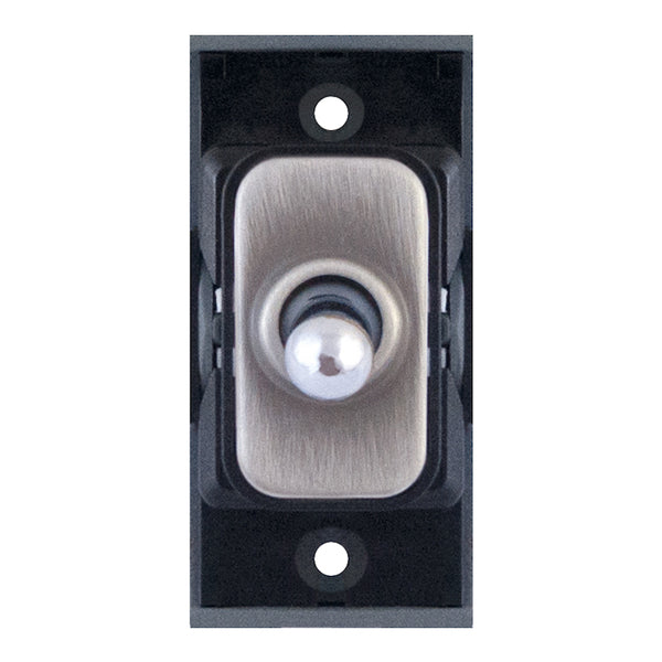 Selectric SGRID360-53 10 Amp 2 Way Toggle Switch Module – Satin Chrome with Black Insert