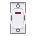 Selectric SGRID360-7 20 Amp DP Modular Switch with Neon – White with White Insert