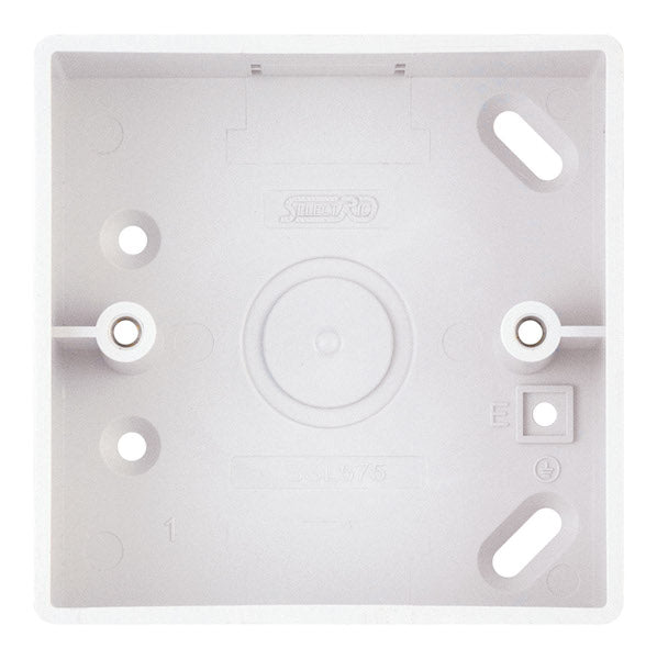 Selectric Smooth SSL575 Box 1 Gang 30mm ABS